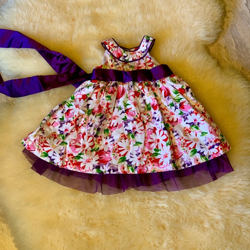 Purple flower field Dress